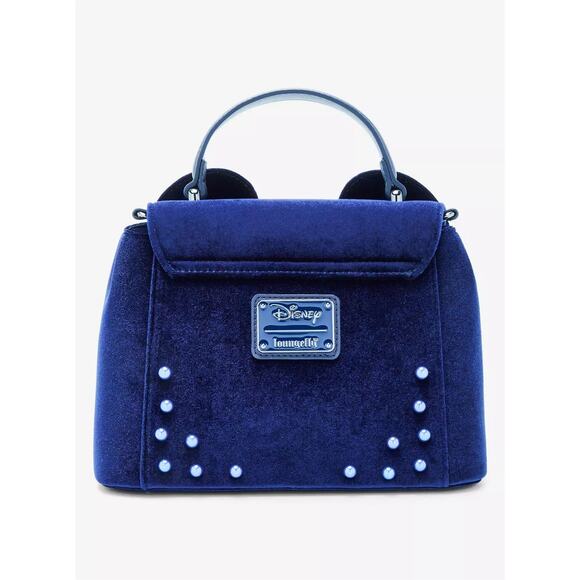 Loungefly Disney Minnie Mouse Velvet Ears Crossbody Bag - BoxLunch Exclusive - Picture 2 of 4